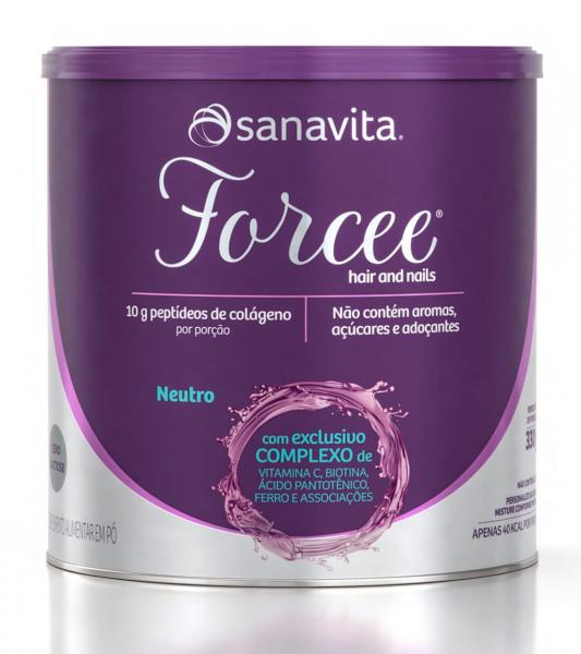 Forcee Hair And Nails - Sanavita - Neutro - 330g