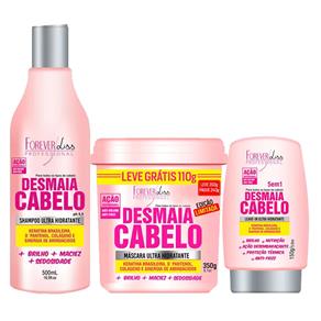 Forever Desmaia Cabelo Kit- Máscara + Shampoo +Leave-in Kit