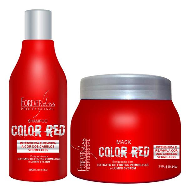 Forever Liss Color Red Kit Duo Cabelos Vermelhos - Forever Liss