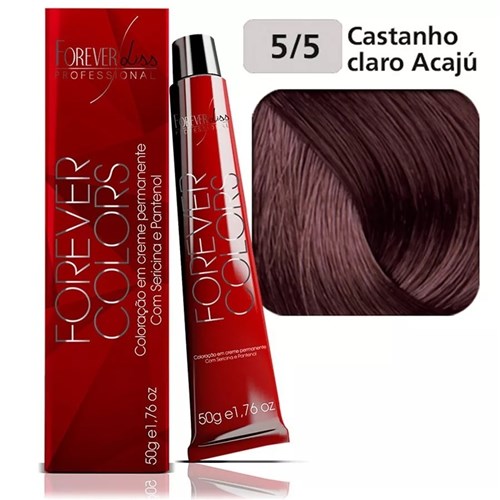 Forever Liss Colors 5.5 Castanho Claro Acaju 50G