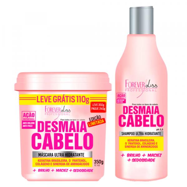 Forever Liss Desmaia Cabelo Kit - Máscara + Shampoo - Forever Liss Professional