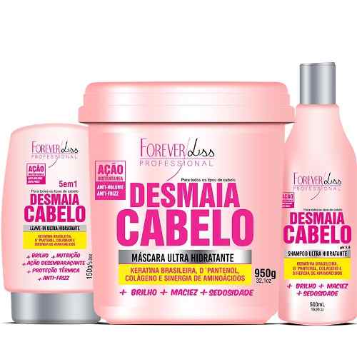 Forever Liss Kit Completo Desmaia Cabelo 950g