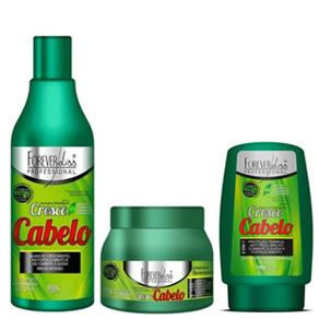 Forever Liss Kit Cresce Cabelo Shampoo, Máscara e Leave-in