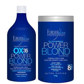 Forever Liss Kit Descoloração Power Blond Platinum - ( 2 Produtos )
