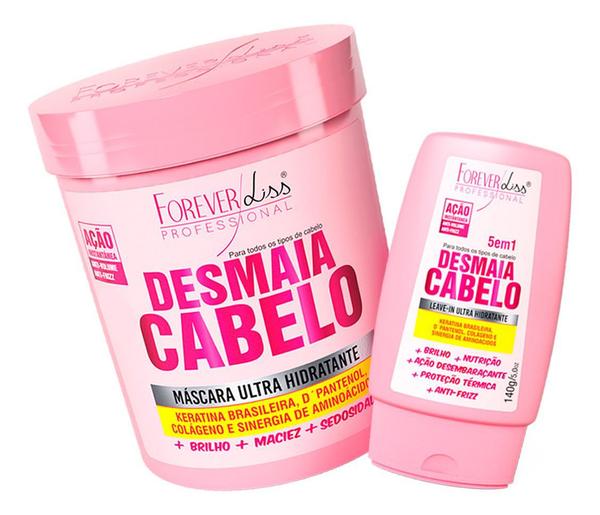 Forever Liss - Kit Desmaia Cabelo Máscara 950g + Leave-in