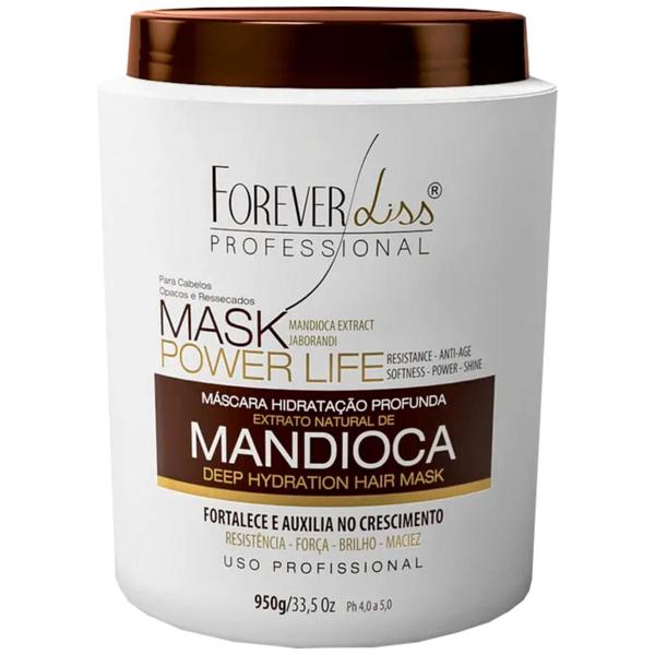 Forever Liss Máscara Hidratante Mandioca Power Life 950g - Forever Liss Professional