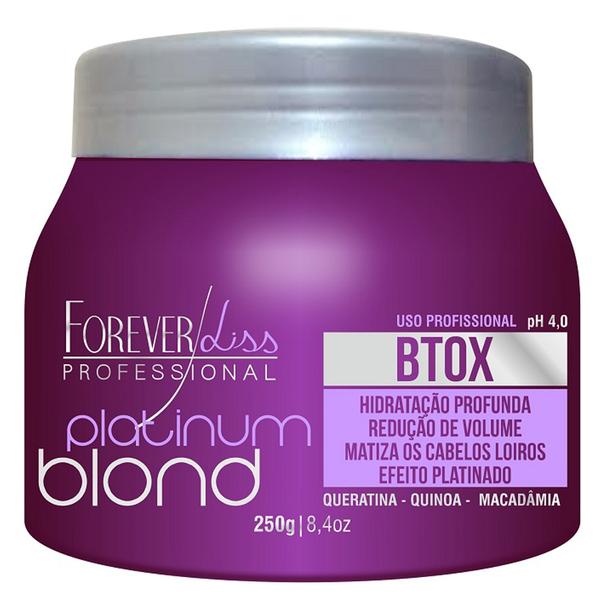 Forever Liss Platinum Blond Botox Intensive - Tratamento Matizador - Forever Liss Professional