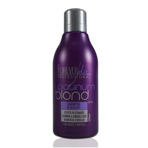 Forever Liss Platinum Blond Shampoo Blueberry Efeito Platinado - 300 Ml - 300 Ml