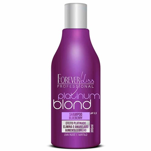 Forever Liss - Platinum Blond Shampoo Matizador Blue 300 Ml
