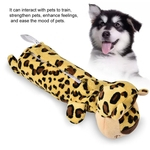 Forma animal Pet Dog Molares Plush Toy Dog New mordida Toy (Leopard americano)