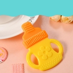 Forma bebê Silicone Teether Flor dentição brinquedo infantil bico do peito do bebê