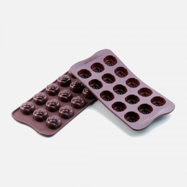 Forma de Silicone para Chocolate Rose Silikomart - Silikomart
