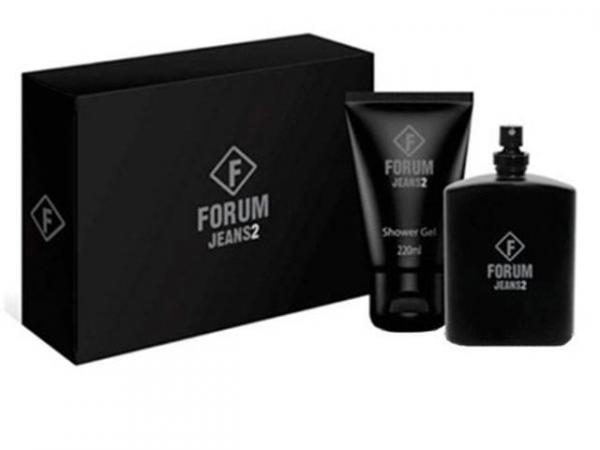Forum Jeans2 Perfume Masculino - Eau de Cologne 100ml + Gel de Banho 90ml