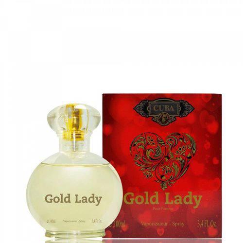 Fragrância Cuba Gold Lady - Pour Femme - 100ml