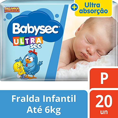 Fralda Babysec Galinha Pintadinha Ultrasec P 20 Unids, Babysec, P