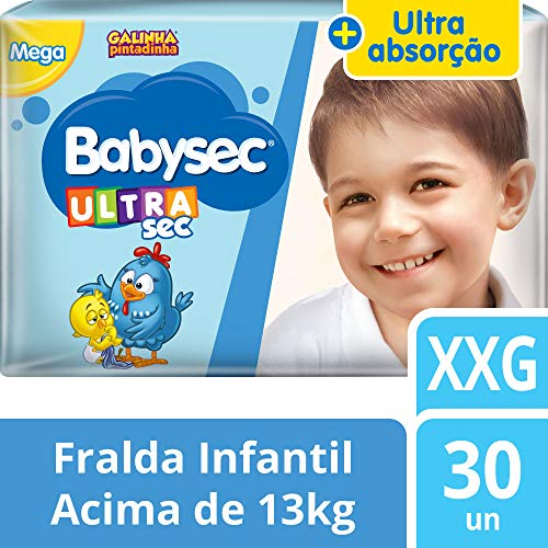 Fralda Babysec Galinha Pintadinha Ultrasec XXg 30 Unids, Babysec, XXG