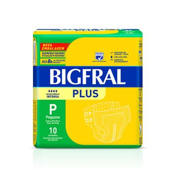 Fralda Bigfral Plus P 10 Unidades