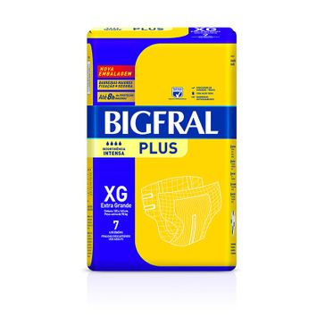 Fralda Bigfral Plus XG 7 Unidades