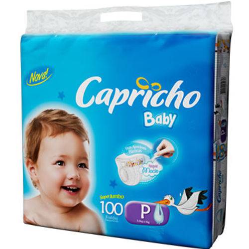 Fralda Capricho Baby P 100 Unidades
