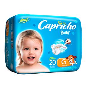 Fralda Capricho Baby Prática G - 20 Unidades