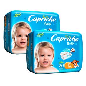 Fralda Capricho Baby Prática G - 40 Unidades