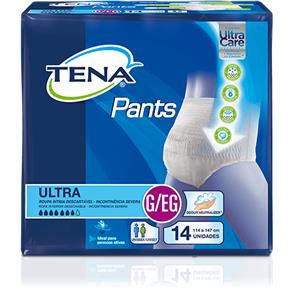 Fralda de Vestir Tena Pants Ultra G/Eg C/ 14 Unisex