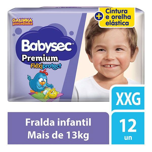 Fralda Descartável Babysec Galinha Pintadinha Premium XXG 12 Unidades