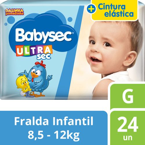 Fralda Descartável Babysec Ultra Jumbo G 24 Unidades