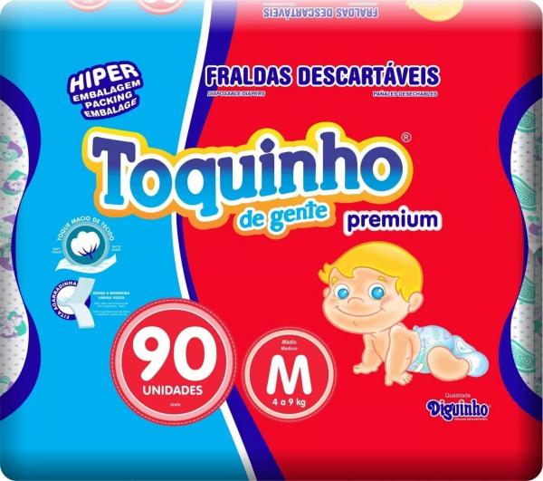 Fralda Descartável Toquinho Premium M Atacado Revenda