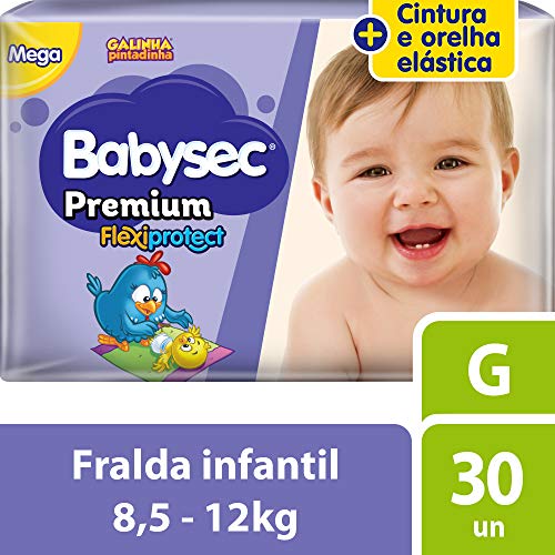 Fralda Galinha Pintadinha Premium G 30 Unidades, Babysec