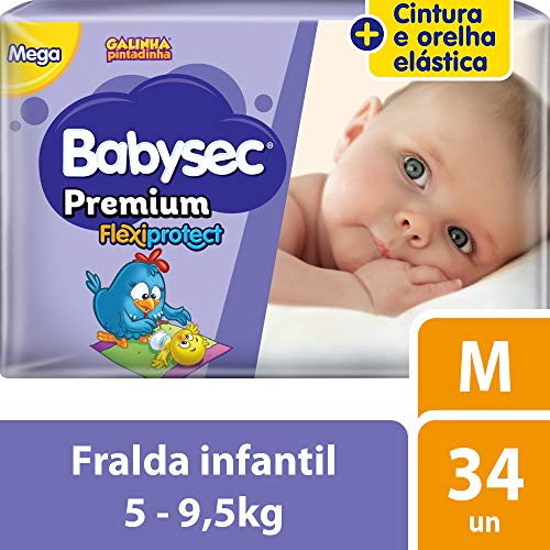 Fralda Galinha Pintadinha Premium M 34 Unidades, Babysec