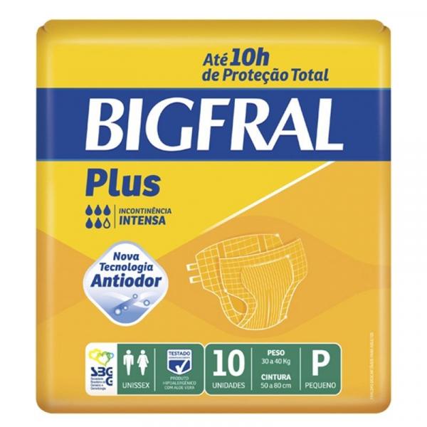 Fralda Geriátrica Bigfral Plus P com 10 Unidades