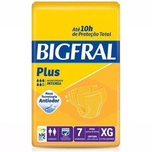 Fralda Geriatrica Bigfral Plus Xg 8 Pct. C/7 Cxf