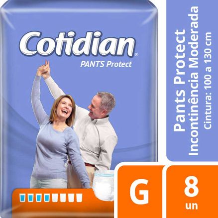 Fralda Geriátrica Cotidian Pants Protect G 8 Unidades
