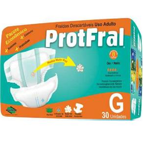 Fralda Geriatrica Protfral - G 4 Pct.C/30 Cxf