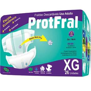 Fralda Geriatrica Protfral - Xg 4 Pct.C/26 Cxf