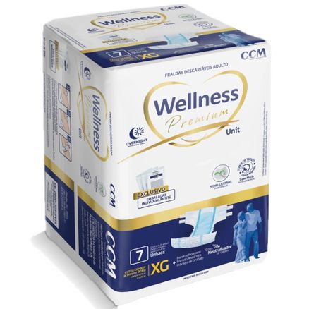 Fralda Geriátrica Wellness Premium XG 7 Unidades