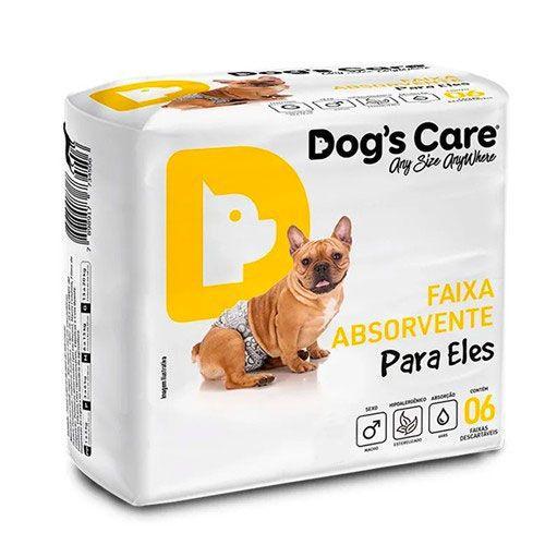 Fralda Higiênica Ecofralda para Macho Dog's Care - Pacote 6 Unidades