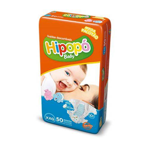 Fralda Hipopo Baby Xxg C/50