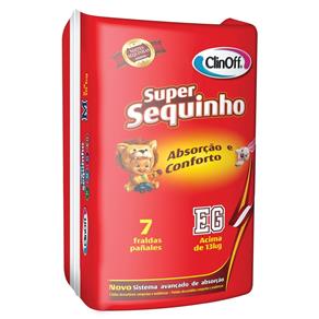Fralda Infantil - C/7 Super Sequinho - XG