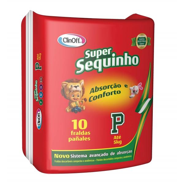 Fralda Infantil Clin Off C/10 Super Sequinho Pq