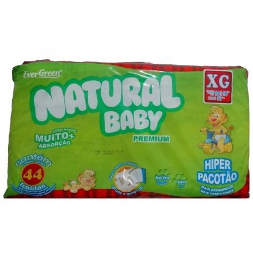 Fralda Infantil Natural Baby Premium - Tamanho Xg - 44 Unidades