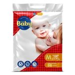Fralda Infantil Primeiro Baby Mega M 50 unidades