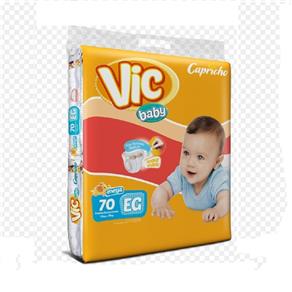 Fralda Infantil Vic Baby Xg 3 Pacote com 70 Cxf