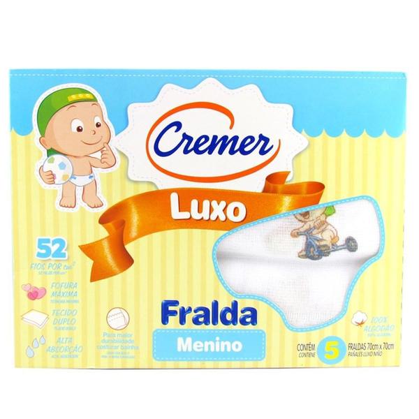 Fralda Luxo Menino 5 Un. 21473 Cremer