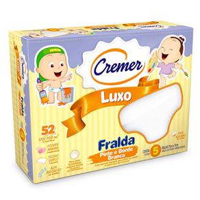 Fralda Luxo Pinte & Borde 70cm X 70cm Branco Cremer