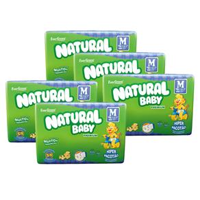 Fralda Natural Baby Premium M - Kit com 290 Unidades