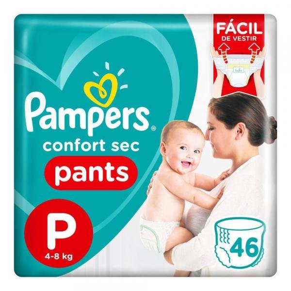 Fralda Pampers Confort Sec Pants Tamanho M 40 Tiras