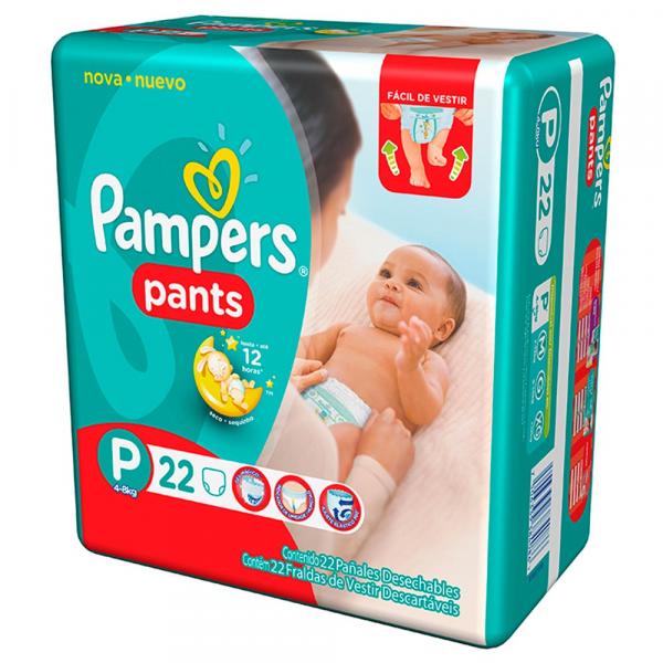 Fralda Pampers Pants P 22 Unidades