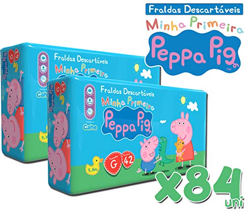 Fralda Peppa Pig G Kit Com 2 Pct. 84 Uni.